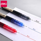 Deli 6/10pcs Rollerball Pen Set 0.5mm Black Blue Red Quick-drying Ink Gel Pens Stationery Supplies Student Writing Signature Pen