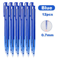 Deli 6/12pcs Ballpoint Pen Set 0.7mm Black Blue Red Ink Pens Stationery Supplies Student Writing Exam Signature Pen Kids Gift