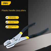 Deli 6" 8" 10"Carp Pliers Slip Joint Plier 2nd Gear Adjustable Automobile Repair Tool Big Mouth Fish Tail Pliers Slipper Pliers