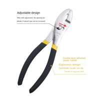 Deli 6" 8" 10"Carp Pliers Slip Joint Plier 2nd Gear Adjustable Automobile Repair Tool Big Mouth Fish Tail Pliers Slipper Pliers