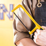Deli 6 Inch Mini Saw Non-slip Handle Hacksaw Carpenter Woodworking Tools 65Mn Steel Hand Saw for Cutting Wooden Board Hand Tools