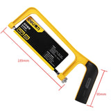 Deli 6 Inch Mini Saw Non-slip Handle Hacksaw Carpenter Woodworking Tools 65Mn Steel Hand Saw for Cutting Wooden Board Hand Tools