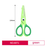 Deli 6071 Cartoon Crocodile Child Safety Scissors Student Round Head Soft Plastic Creative Handmade Paper Knife