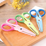 Deli 6071 Cartoon Crocodile Child Safety Scissors Student Round Head Soft Plastic Creative Handmade Paper Knife