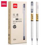 Deli 6pcs 0.5mm Black Ink Gel Pen Stationery Office Supplies Signature Pen School Supplies High Quality Financial Pen