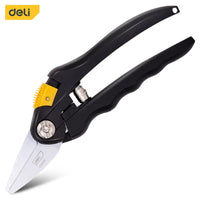 Deli 8 Inch Garden Pruner Shears Blade Pruning Scissors for Bonsai Fruit Trees Flowers Branches Garden Pruners