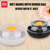 Deli 9109 Wet Hand Apparatus cute finger wetted tool for office financial analyst file arrange supply round ball desk paper mate