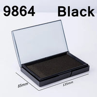 Deli 9864 9865 Square Stamp Ink Pad 85x135mm Stamp Pad Ink Pad Red Black Blue Colors Finance Stationery Ink pad