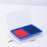 Deli 9864 9865 Square Stamp Ink Pad 85x135mm Stamp Pad Ink Pad Red Black Blue Colors Finance Stationery Ink pad