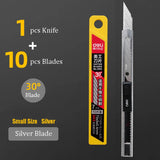 Deli Alloy Steel Knife Durable Utility Knife For Carving Open Box Wallpaper Cutter нож Self-Locking Function For School Office