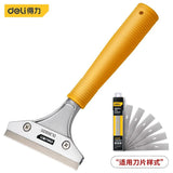 Deli Aluminum Alloy Cleaning Blade Cleaning Tool Set Glass Seam Agent Ceramic Tile Glue Removal Cleaning Blade garden tools