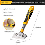 Deli Aluminum Alloy Cleaning Blade Cleaning Tool Set Glass Seam Agent Ceramic Tile Glue Removal Cleaning Blade garden tools