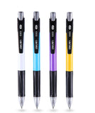 Deli Ballpoint Pen, 0.7mm Fine Point Blue ink, Retractable Rubber Grip Ball Point Writing Pens for Office School Business Gift