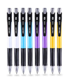 Deli Ballpoint Pen, 0.7mm Fine Point Blue ink, Retractable Rubber Grip Ball Point Writing Pens for Office School Business Gift