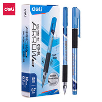 Deli Ballpoint Pens Low Viscosity Ink Refill Signing 0.7mm Black Blue Office School Writing Tools Stationery Ball Point Pen  Q10