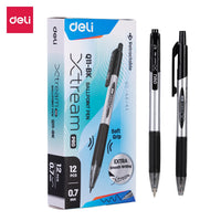 Deli Ballpoint Pens Low Viscosity Ink Refill Signing 0.7mm Black Blue Office School Writing Tools Stationery Ball Point Pen  Q10