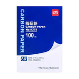 Deli Carbon Paper Double-sided Carbonless Copy Paper Thin Printing Dyeing Tracing Paper Office Papier Blue Red Transfer Papier