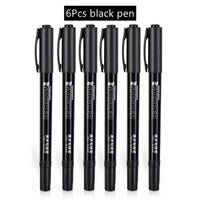 Deli Double Head Art Pens,Fineliner Pens,Technical Drawing Pen,Fine Point,Black,Waterproof for Watercolor,Sketching,Anime,Manga