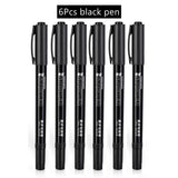 Deli Double Head Art Pens,Fineliner Pens,Technical Drawing Pen,Fine Point,Black,Waterproof for Watercolor,Sketching,Anime,Manga