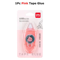 Deli Double Sided Adhesive Tape School Office Stationery 6MMx8M Tape Glue Roller двухсторонний скотч for Scrapbooking Crafts