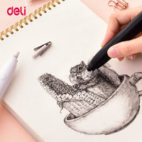 Deli Electric Eraser Pencil Drawing Mechanical Cute Kneaded Erasers for Kids School Office Supplies Rubber Pencil Eraser Refill