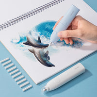 Deli Electric Erasers Cleaner Art Eraser for Kids Automatic Sketch Painting Eraser with Eraser Refill Teenage School Supplies