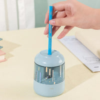 Deli Electric Pencil Sharpener for Primary School Students Full-Automatic Pencil Sharpener for Children's Stationery Pencil