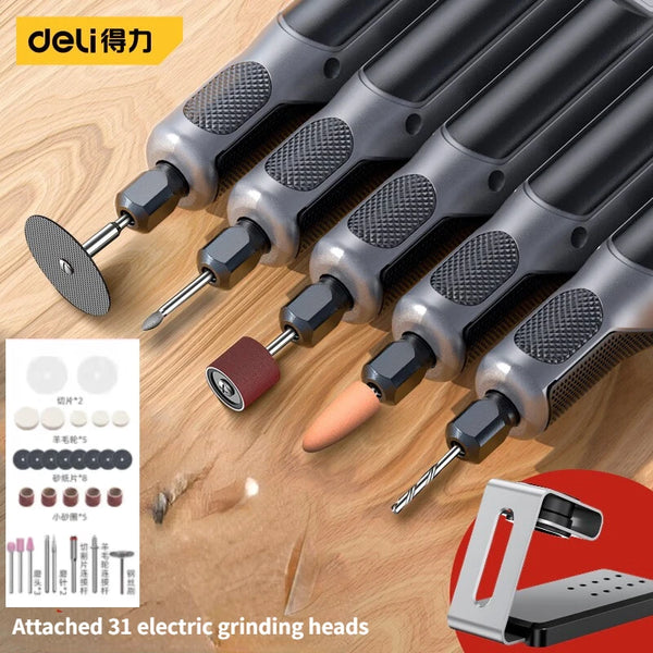 Deli Engraving Pen Grinder 18V 4-speed regulation Engraver Mini Drill –  AOOKMIYA