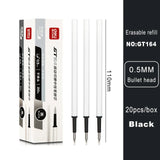 Deli Erasable Pen Set 0.5mm Gel Pen Erase Blue Black Ink Refill for  Stationery School Supplies Erasable Ballpoint Pen Kawaii