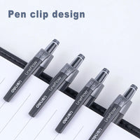 Deli Gel Pens 0.5mm Retractable Bullet Ballpoint Pen Blue Black Red Ink Refill for School Office Writing Stationery Supplies