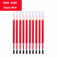 Deli Gel Pens 0.5mm Retractable Bullet Ballpoint Pen Blue Black Red Ink Refill for School Office Writing Stationery Supplies