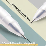 Deli Gel Pens Porous-Point 0.3/0.35/0.38/0.5MM Black ink Signing Pen For School Office Cute Stationery Supplies Exam Spare