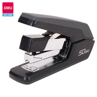 Deli Heavy Duty Stapler Effortless Paper Stapling Machine 50 Sheet School Office Supply Stationery Staples Power Saving Stapler