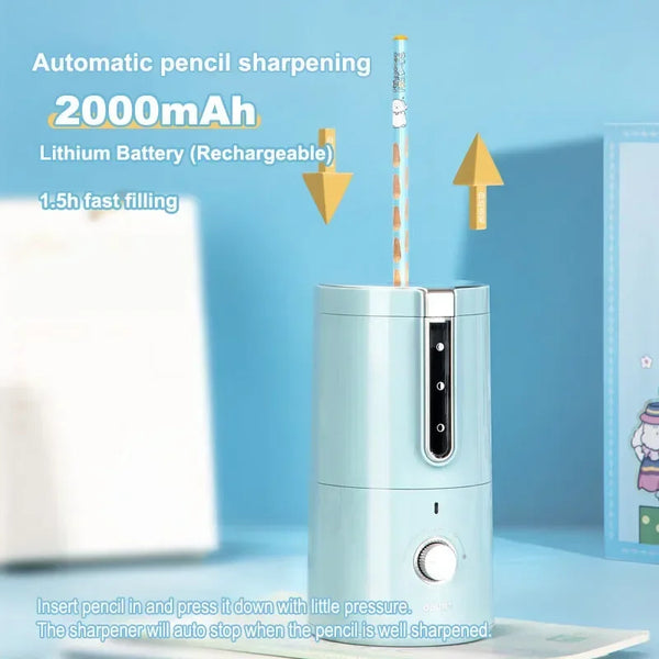 Electric Pencil Sharpener USB Charging Automatic Colored Sketch Pencils  Sharpener Student School Stationery Office Supplies