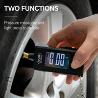 Deli High Precision Digital Car Tire Tyre Air Pressure Gauge Meter LCD Display Manometer Barometers For Cars Truck