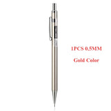 Deli High Quality Full Metal Mechanical Pencil 0.5/0.7 Lapices For Professional PaintingAnd Writing School Supplies