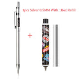 Deli High Quality Full Metal Mechanical Pencil 0.5/0.7 Lapices For Professional PaintingAnd Writing School Supplies