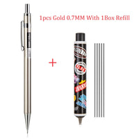 Deli High Quality Full Metal Mechanical Pencil 0.5/0.7 Lapices For Professional PaintingAnd Writing School Supplies