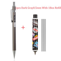 Deli High Quality Full Metal Mechanical Pencil 0.5/0.7 Lapices For Professional PaintingAnd Writing School Supplies