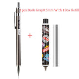 Deli High Quality Full Metal Mechanical Pencil 0.5/0.7 Lapices For Professional PaintingAnd Writing School Supplies