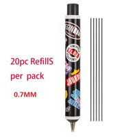 Deli High Quality Full Metal Mechanical Pencil 0.5/0.7 Lapices For Professional PaintingAnd Writing School Supplies