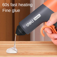 Deli Hot Melt Glue Gun Tool AC Plug 10W Low Voltage Safety High Viscosity 7mm Glue Stick Household Tool DIY Power tools