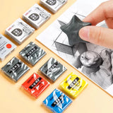 Deli Kneadable Soft Eraser Pack, Conjunto de desenho profissional do esboço, Lápis do esboço do artista, 6pcs