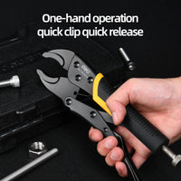 Deli Locking Pliers  Curved Jaw Locking Plier Locking Pliers Round Nose Welding Tool Straight Jaw Lock Mole Plier Vice Grips Pli