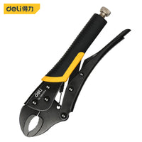 Deli Locking Pliers  Curved Jaw Locking Plier Locking Pliers Round Nose Welding Tool Straight Jaw Lock Mole Plier Vice Grips Pli