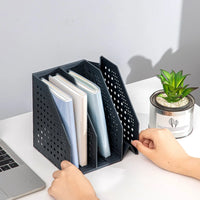 Deli Magazine Holder High Quality Book Holder Foldable Structure Flexible Design Organizer Holder Large for School Office