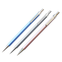 Deli Mechanical Pencil 0.7mm HB Metal Automatic Pencils for Student Art Sketch Writing 2B Pencil Lead Refills With Erasers