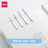Deli Mechanical Pencil 0.7mm HB Metal Automatic Pencils for Student Art Sketch Writing 2B Pencil Lead Refills With Erasers