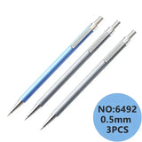 Deli Mechanical Pencil 0.7mm HB Metal Automatic Pencils for Student Art Sketch Writing 2B Pencil Lead Refills With Erasers