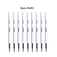 Deli Metal Gel Pens Rotate Sign Ballpen Pens 0.5mm Smooth Refill Black Ink for Kids Office School Writing Pen Stationary